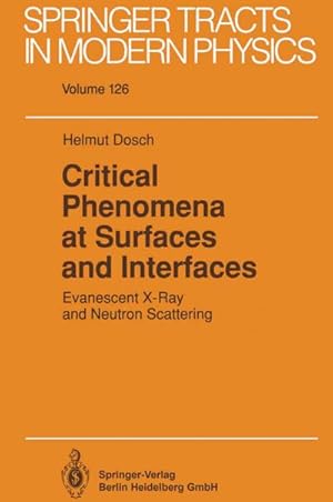 Seller image for Critical Phenomena at Surfaces and Interfaces for sale by BuchWeltWeit Ludwig Meier e.K.