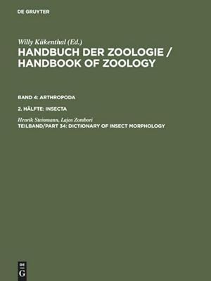 Imagen del vendedor de Dictionary of Insect Morphology a la venta por BuchWeltWeit Ludwig Meier e.K.