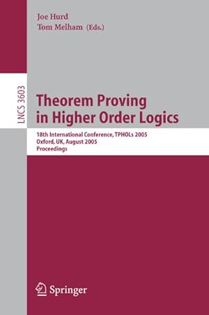 Imagen del vendedor de Theorem Proving in Higher Order Logics a la venta por BuchWeltWeit Ludwig Meier e.K.