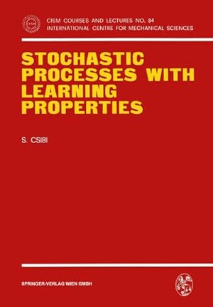 Seller image for Stochastic Processes with Learning Properties for sale by BuchWeltWeit Ludwig Meier e.K.