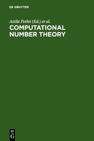 Image du vendeur pour Computational Number Theory mis en vente par BuchWeltWeit Ludwig Meier e.K.