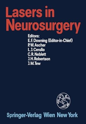 Seller image for Lasers in Neurosurgery for sale by BuchWeltWeit Ludwig Meier e.K.