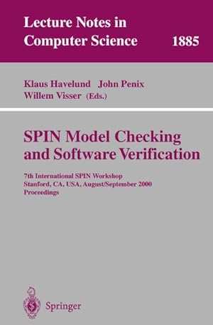 Imagen del vendedor de SPIN Model Checking and Software Verification a la venta por BuchWeltWeit Ludwig Meier e.K.