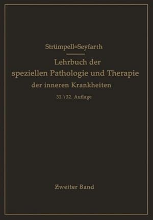 Seller image for Lehrbuch der speziellen Pathologie und Therapie der inneren Krankheiten fr Studierende und rzte for sale by BuchWeltWeit Ludwig Meier e.K.