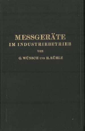 Seller image for Messgerte im Industriebetrieb for sale by BuchWeltWeit Ludwig Meier e.K.