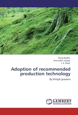 Seller image for Adoption of recommended production technology for sale by BuchWeltWeit Ludwig Meier e.K.