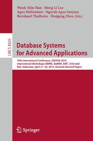 Seller image for Database Systems for Advanced Applications for sale by BuchWeltWeit Ludwig Meier e.K.