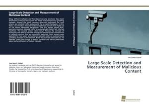 Imagen del vendedor de Large-Scale Detection and Measurement of Malicious Content a la venta por BuchWeltWeit Ludwig Meier e.K.