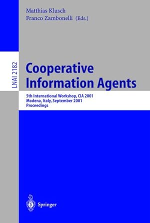 Seller image for Cooperative Information Agents V for sale by BuchWeltWeit Ludwig Meier e.K.