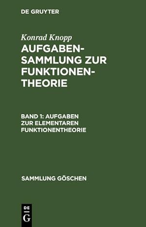 Seller image for Aufgaben zur elementaren Funktionentheorie for sale by BuchWeltWeit Ludwig Meier e.K.