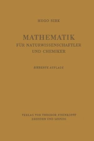 Seller image for Mathematik fr Naturwissenschaftler und Chemiker for sale by BuchWeltWeit Ludwig Meier e.K.