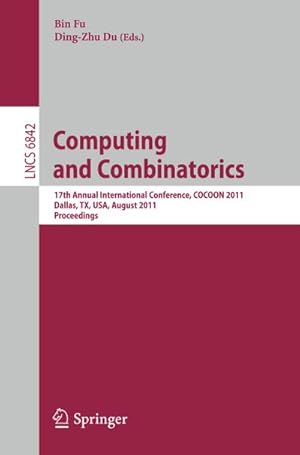 Seller image for Computing and Combinatorics for sale by BuchWeltWeit Ludwig Meier e.K.