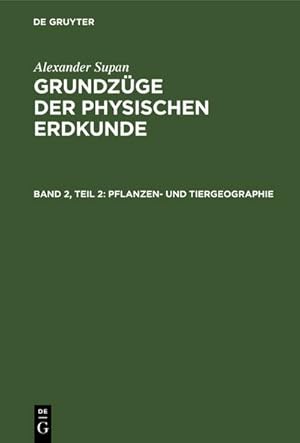 Bild des Verkufers fr Pflanzen- und Tiergeographie zum Verkauf von BuchWeltWeit Ludwig Meier e.K.
