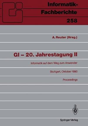 Seller image for GI  20. Jahrestagung II for sale by BuchWeltWeit Ludwig Meier e.K.