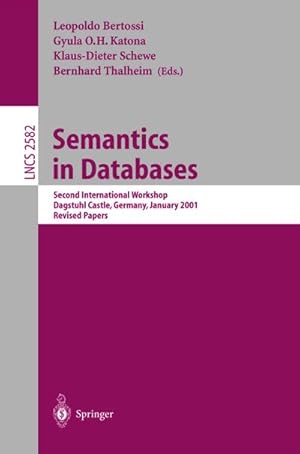 Immagine del venditore per Semantics in Databases venduto da BuchWeltWeit Ludwig Meier e.K.