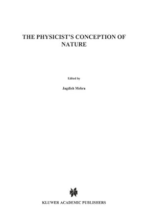 Seller image for The Physicist's Conception of Nature for sale by BuchWeltWeit Ludwig Meier e.K.