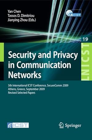 Immagine del venditore per Security and Privacy in Communication Networks venduto da BuchWeltWeit Ludwig Meier e.K.