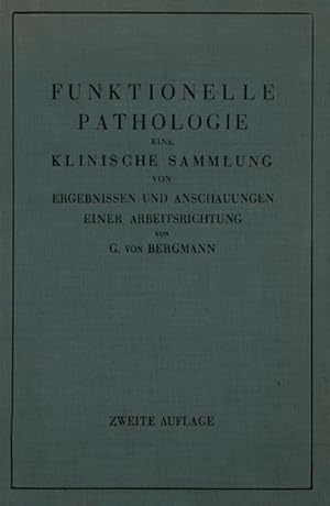 Seller image for Funktionelle Pathologie for sale by BuchWeltWeit Ludwig Meier e.K.