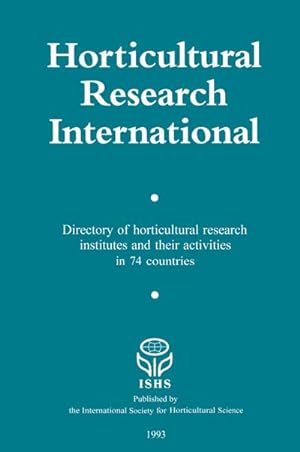 Seller image for Horticultural Research International for sale by BuchWeltWeit Ludwig Meier e.K.