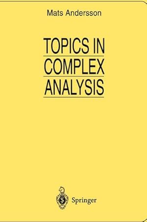 Imagen del vendedor de Topics in Complex Analysis a la venta por BuchWeltWeit Ludwig Meier e.K.