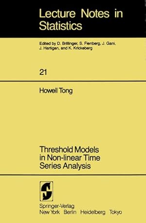 Seller image for Threshold Models in Non-linear Time Series Analysis for sale by BuchWeltWeit Ludwig Meier e.K.