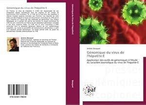 Imagen del vendedor de Gnomique du virus de l'hpatite E a la venta por BuchWeltWeit Ludwig Meier e.K.