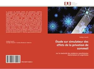 Seller image for tude sur simulateur des effets de la privation de sommeil for sale by BuchWeltWeit Ludwig Meier e.K.