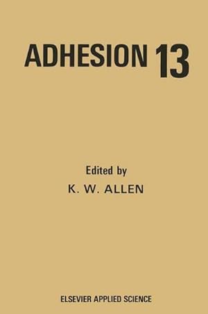 Seller image for Adhesion 13 for sale by BuchWeltWeit Ludwig Meier e.K.