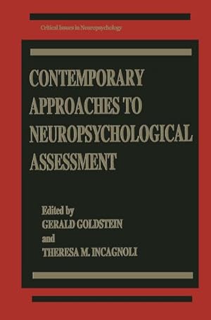 Bild des Verkufers fr Contemporary Approaches to Neuropsychological Assessment zum Verkauf von BuchWeltWeit Ludwig Meier e.K.