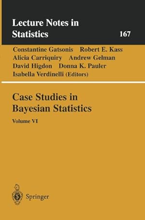 Imagen del vendedor de Case Studies in Bayesian Statistics a la venta por BuchWeltWeit Ludwig Meier e.K.