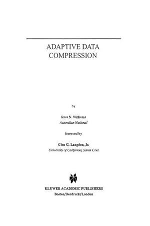 Seller image for Adaptive Data Compression for sale by BuchWeltWeit Ludwig Meier e.K.