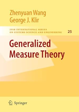 Seller image for Generalized Measure Theory for sale by BuchWeltWeit Ludwig Meier e.K.