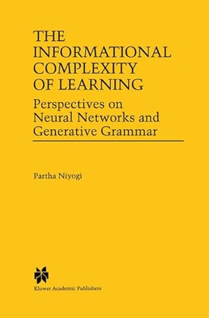 Seller image for The Informational Complexity of Learning for sale by BuchWeltWeit Ludwig Meier e.K.