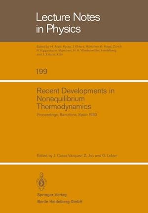 Seller image for Recent Developments in Nonequilibrium Thermodynamics for sale by BuchWeltWeit Ludwig Meier e.K.