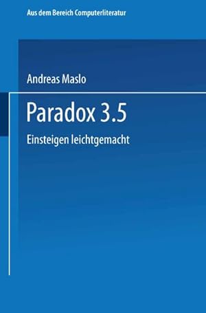 Bild des Verkufers fr Paradox 3.5 zum Verkauf von BuchWeltWeit Ludwig Meier e.K.