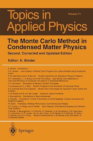 Immagine del venditore per The Monte Carlo Method in Condensed Matter Physics venduto da BuchWeltWeit Ludwig Meier e.K.