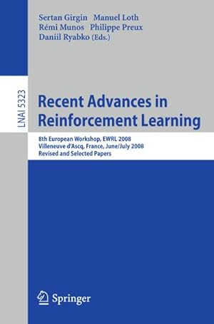 Immagine del venditore per Recent Advances in Reinforcement Learning venduto da BuchWeltWeit Ludwig Meier e.K.