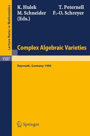 Bild des Verkufers fr Complex Algebraic Varieties zum Verkauf von BuchWeltWeit Ludwig Meier e.K.