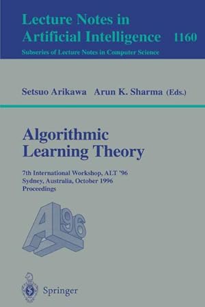 Seller image for Algorithmic Learning Theory for sale by BuchWeltWeit Ludwig Meier e.K.