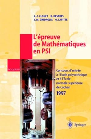 Seller image for L'preuve de Mathmatiques en PSI for sale by BuchWeltWeit Ludwig Meier e.K.