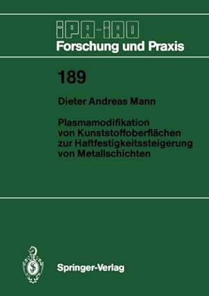 Seller image for Plasmamodifikation von Kunststoffoberflchen zur Haftfestigkeitssteigerung von Metallschichten for sale by BuchWeltWeit Ludwig Meier e.K.