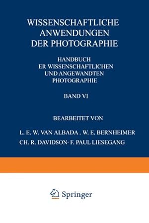 Seller image for Wissenschaftliche Anwendungen der Photographie for sale by BuchWeltWeit Ludwig Meier e.K.