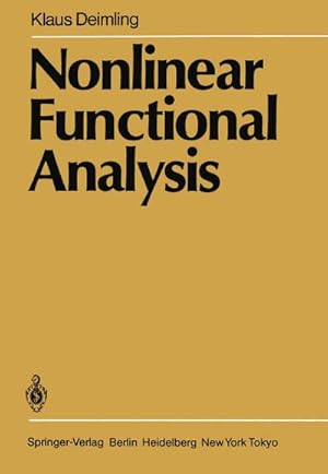 Imagen del vendedor de Nonlinear Functional Analysis a la venta por BuchWeltWeit Ludwig Meier e.K.