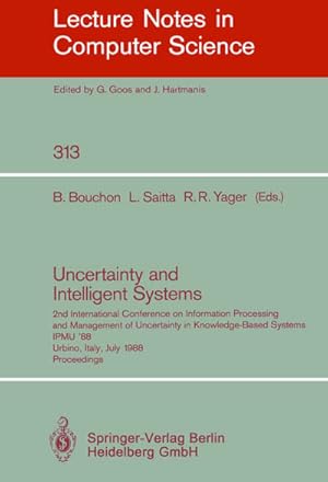 Seller image for Uncertainty and Intelligent Systems for sale by BuchWeltWeit Ludwig Meier e.K.