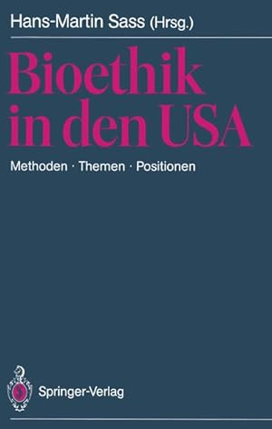 Seller image for Bioethik in den USA for sale by BuchWeltWeit Ludwig Meier e.K.