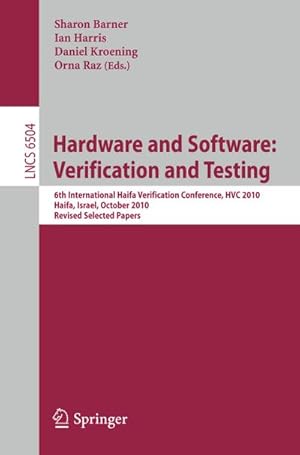 Immagine del venditore per Hardware and Software: Verification and Testing venduto da BuchWeltWeit Ludwig Meier e.K.