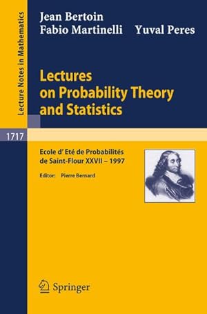 Seller image for Lectures on Probability Theory and Statistics for sale by BuchWeltWeit Ludwig Meier e.K.