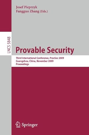 Image du vendeur pour Provable Security mis en vente par BuchWeltWeit Ludwig Meier e.K.