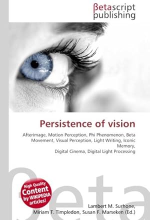 Imagen del vendedor de Persistence of vision a la venta por BuchWeltWeit Ludwig Meier e.K.