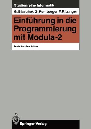 Bild des Verkufers fr Einfhrung in die Programmierung mit Modula-2 zum Verkauf von BuchWeltWeit Ludwig Meier e.K.